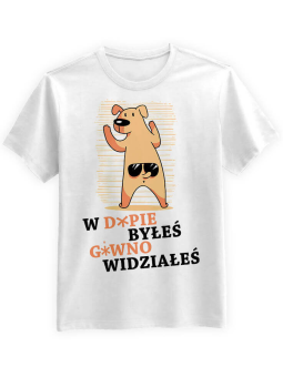 Koszulka Koszulka Męska Byłeś Widziałeś Biała - Śmieszne T-Shirty z Nadrukami ?