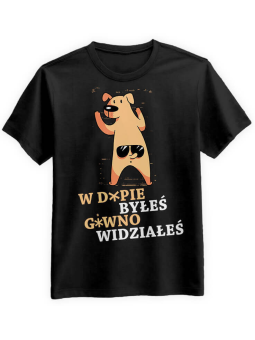 Koszulka Koszulka Męska Byłeś Widziałeś Czarna - Śmieszne T-Shirty z Nadrukami ?
