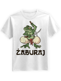 Koszulka Koszulka Męska Żaburaj Biała - Śmieszne T-Shirty z Nadrukami ?