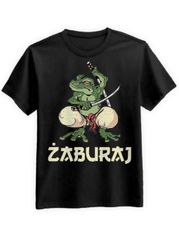 Koszulka Koszulka Męska Żaburaj Czarna - Śmieszne T-Shirty z Nadrukami ?