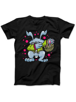 Koszulka Koszulka Damska Wielkanocny DAB Czarna - Śmieszne T-Shirty z Nadrukami ?