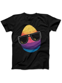 Koszulka Koszulka Damska Easter EGG Chill Czarna - Śmieszne T-Shirty z Nadrukami ?