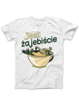 Koszulka Koszulka Damska Jest Żajebiście Biała - Śmieszne T-Shirty z Nadrukami ?