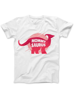 Koszulka Koszulka Damska MommySaurus Biała - Śmieszne T-Shirty z Nadrukami ?