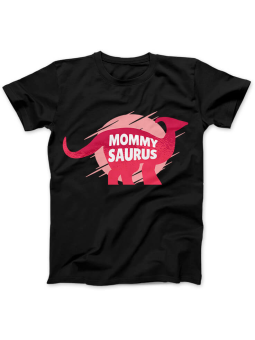Koszulka Koszulka Damska MommySaurus Czarna - Śmieszne T-Shirty z Nadrukami ?