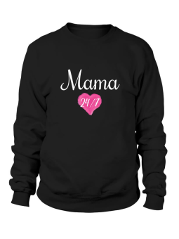 Bluza Damska Mama 24/7 - Śmieszne T-Shirty z Nadrukami ?