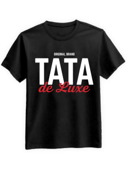 Koszulka Koszulka Męska Tata deLuxe Czarna - Śmieszne T-Shirty z Nadrukami ?