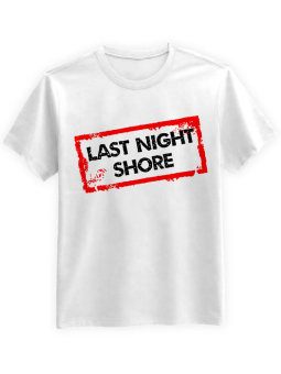 Koszulka Koszulka Męska Last Night Shore Biała - Śmieszne T-Shirty z Nadrukami ?