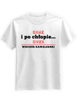 Koszulka Koszulka Męska I Po Chłopie Biała - Śmieszne T-Shirty z Nadrukami ?