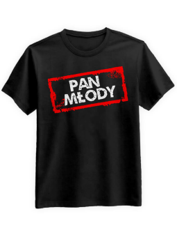 Koszulka Koszulka Męska Pan Młody Czarna - Śmieszne T-Shirty z Nadrukami ?