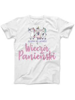 Koszulka Koszulka Damska Wieczór Panieński Biała - Śmieszne T-Shirty z Nadrukami ?