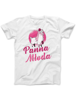 Koszulka Koszulka Damska Panna Młoda Biała - Śmieszne T-Shirty z Nadrukami ?