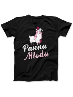 Koszulka Koszulka Damska Panna Młoda Czarna - Śmieszne T-Shirty z Nadrukami ?