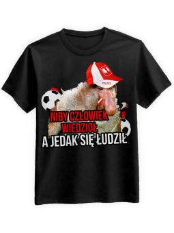 Koszulka Koszulka Męska Nosacz EURO2020 Czarna - Śmieszne T-Shirty z Nadrukami ?