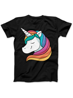 Koszulka Koszulka Damska Jednorożka Czarna - Śmieszne T-Shirty z Nadrukami ?