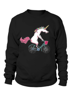 Bluza Damska Jednorożec na rowerze - Śmieszne T-Shirty z Nadrukami ?