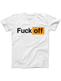 Koszulka Koszulka Damska FvckOFF Biała - Śmieszne T-Shirty z Nadrukami ?