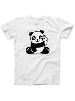 Koszulka Koszulka Damska Hi Panda Fan Biała - Śmieszne T-Shirty z Nadrukami ?