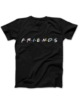 Koszulka Koszulka Damska Friends Czarna - Śmieszne T-Shirty z Nadrukami ?