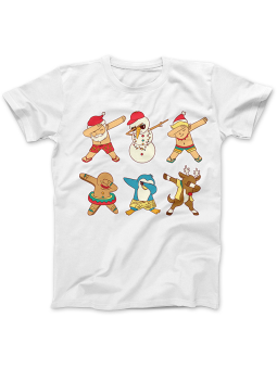 Koszulka Koszulka Damska Świąteczny DAB Biała - Śmieszne T-Shirty z Nadrukami ?