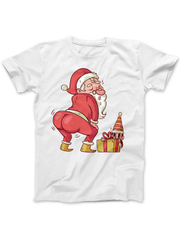 Koszulka Koszulka Damska Santa Twerk Biała - Śmieszne T-Shirty z Nadrukami ?