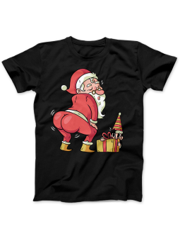 Koszulka Koszulka Damska Santa Twerk Czarna - Śmieszne T-Shirty z Nadrukami ?