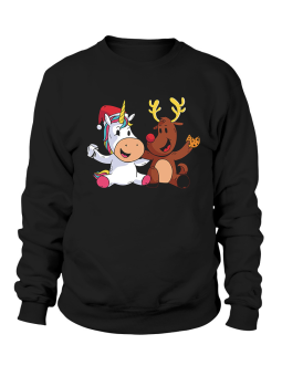 Bluza Damska Jednorożec i Reniferek - Śmieszne T-Shirty z Nadrukami ?