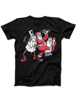 Koszulka Koszulka Damska Pijane Święta Czarna - Śmieszne T-Shirty z Nadrukami ?