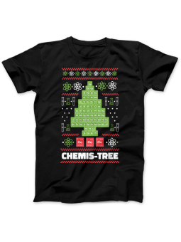 Koszulka Koszulka Damska CHEMIST TREE Czarna - Śmieszne T-Shirty z Nadrukami ?