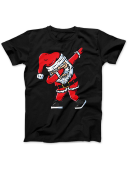 Koszulka Koszulka Damska DAB Santa Czarna - Śmieszne T-Shirty z Nadrukami ?