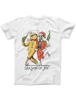 Koszulka Koszulka Damska Season of Joy Biała - Śmieszne T-Shirty z Nadrukami ?