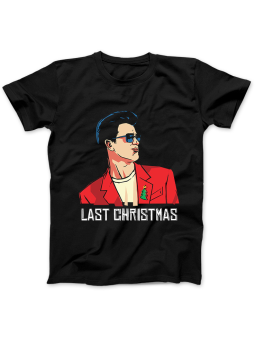 Koszulka Koszulka Damska Last Christmas Czarna - Śmieszne T-Shirty z Nadrukami ?