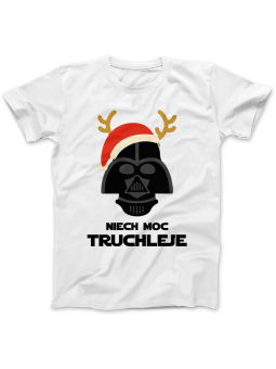Koszulka Koszulka Damska Niech Moc Truchleje Biała - Śmieszne T-Shirty z Nadrukami ?