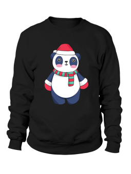 Bluza Męska Świąteczna Panda - Śmieszne T-Shirty z Nadrukami ?