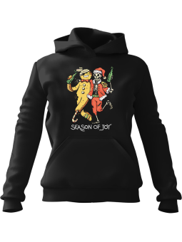Bluza Męska z kapturem Season of Joy Czarna - Śmieszne gadżety z Nadrukami ?