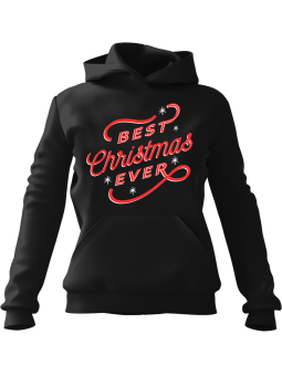 Bluza Męska z kapturem Best christmas Czarna - Śmieszne gadżety z Nadrukami ?