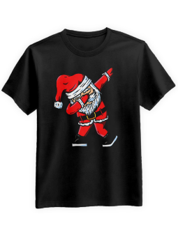 Koszulka Koszulka Męska DAB Santa Czarna - Śmieszne T-Shirty z Nadrukami ?
