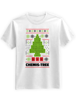 Koszulka Koszulka Męska CHEMIST TREE Biała - Śmieszne T-Shirty z Nadrukami ?