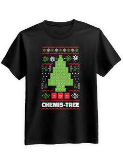 Koszulka Koszulka Męska CHEMIST TREE Czarna - Śmieszne T-Shirty z Nadrukami ?