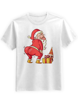 Koszulka Koszulka Męska Santa Twerk Biała - Śmieszne T-Shirty z Nadrukami ?