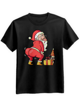 Koszulka Koszulka Męska Santa Twerk Czarna - Śmieszne T-Shirty z Nadrukami ?