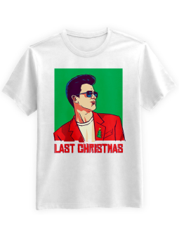 Koszulka Koszulka Męska Last Christmas Biała - Śmieszne T-Shirty z Nadrukami ?