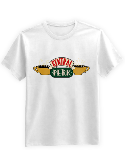 Koszulka Koszulka Męska Central Perk Biała - Śmieszne T-Shirty z Nadrukami ?