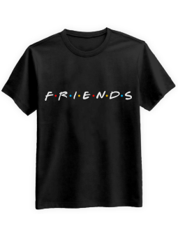 Koszulka Koszulka Męska Friends Czarna - Śmieszne T-Shirty z Nadrukami ?