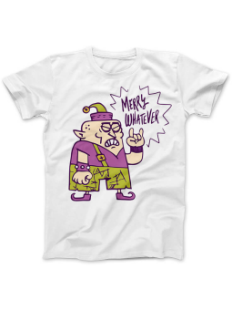 Koszulka Koszulka Damska Merry Whatever Biała - Śmieszne T-Shirty z Nadrukami ?