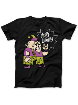 Koszulka Koszulka Damska Merry Whatever Czarna - Śmieszne T-Shirty z Nadrukami ?