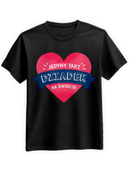 Koszulka Koszulka Męska Jedyny taki Dziadek Czarna - Prezent na Dzień Dziadka ?