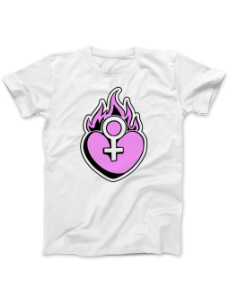 Koszulka Koszulka Damska Miłość Kobiet Biała - Śmieszne T-Shirty z Nadrukami ?