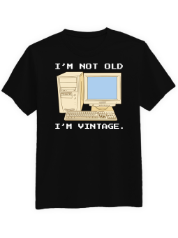 Koszulka Koszulka Męska I'm Not Old I'm Vintage Czarna -Dla Programisty