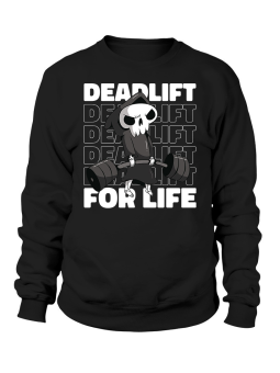 Bluza Męska Dead Lift For Life Czarna - Wysoka Polska Jakość